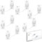 HOMGEN 6 Pack Window Locks Child Safety No Drilling Durable Window Locks for Upvc Strong Self Adhesive Window Safety Restrictor 2 Way Installation Window Security Lock for Home etc -Button Style