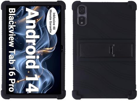 Funda para Blackview Tab 16 Pro - Cubierta Protectora a Prueba de choques Suaves para niños de Peso liviano Silicona Case Cover para Blackview Tab 16 Pro (Negro)
