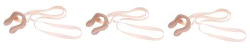 WHAMVOX Lot De 3 Pinces Nasales De Natation avec Cordon pour Enfants Et Adultes Pinces Nasales en Silicone Bouchons Confortables en Latex