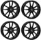 4x Rial Felgen Alufelgen X12 7.5Jx17 ET51 5x112 diamant-schwarz kompatibel mit AUDI A3 S3 TT