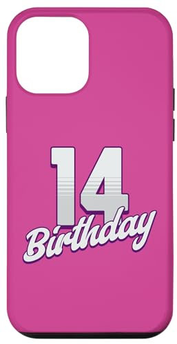 Custodia per iPhone 12 mini 14° compleanno 14 anni rosa ragazza
