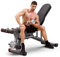 CHDWEY Trainingsgeräte Professionelles Fitnessstudio-Trainingsgerät, Höhe kann frei eingestellt Werden, geeignet für den Heimsport, Faltbarer Fitnessstuhl