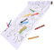 SEWACC 1 Satz Graffiti-schriftrolle Papier Bemalen Kunstdruckpapier Zum Zeichnen Und Malen Malerei Handwerk Jumbo-buntstifte Großes Poster Zum Ausmalen Zeichenpapier Wachsmalstift