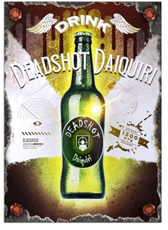 Displate Call of Duty Metallposter - Perk-a-Cola Deadshot Daiquiri - Zimmer Plakat Wandbilder Deko Merch 32x45cm