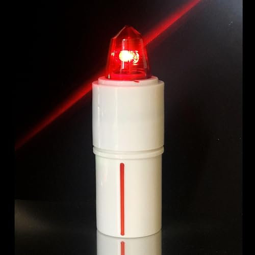 Generico LUMINO ELETTRONICO VOTIVO PER CIMITERO - EXTRADURATA BATTERIA LOCULO: 1,5 ANNI/OSSARIO: 8 MESI | Candele led a batteria cimitero extradurata 245/547 giorni. (GIALLO FISSA, PICCOLO - OSSARIO)