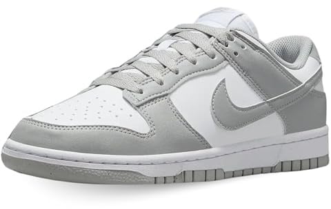 NIKE Damen Dunk Low Sneaker, White Lt Smoke Grey, 42.5 EU
