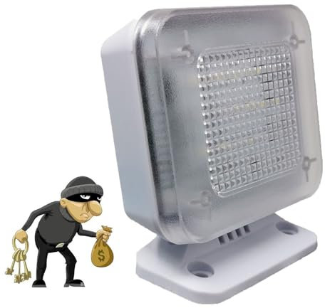 LED TV Simulator, Home Security Anti-Burglar Equipment, Fake TV Simulator with Light Sensor, Night Security Light, for Home Protection When You are Away