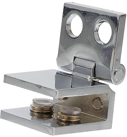 IWOWHERO Glass Door Hinge Zinc Alloy Heavy Duty for Bathroom Shower Frameless Glass Door Hinge Shower