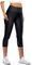 Generico Leggins 3/4 Donna Push Up Curvy Leggings Fitness 3/4 Estivi Push Up Pinocchietto Palestra Sportivi Leggins Leggeri Anticellulite Corti Pantaloncini Vita Alta Leggins Yoga Corsa