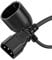 sonero USV Kabel Adapter, Stromkabel C14 auf CEE7, 3-polig, 2.00m, Robustes Gerätekabel für Netzteil, Rechner, Workstation, Sicherheitsssytme, Monitor, Netzstecker, Schwarz