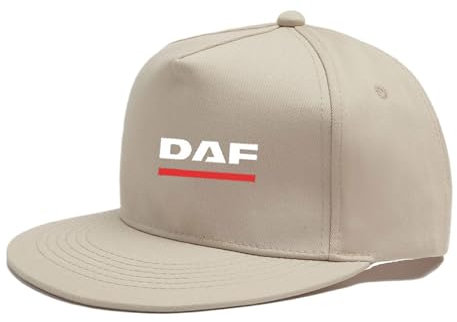 QATOBI Basecap Für Herren Damen D.A.F,Verstellbare Cap Sonnenhut Aus Baumwolle,Atmungsaktiv Trucker Cap Schirmmütze Für Outdoor, Basecap(Beige)