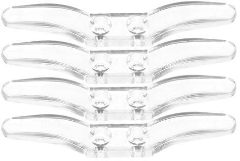 ZFIHAV Jalousieschnur-Halter 4 Stück Rollo-Haken, transparent, selbstklebend, for Jalousien, Zubehör for Fensterjalousien, niedriges Profil