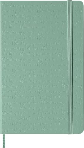 Moleskine Classic Notebook, Taccuino a Righe con Copertina Rigida e Chiusura Elastica, Colore Verde Salvia, Formato Large 13 x 21 cm