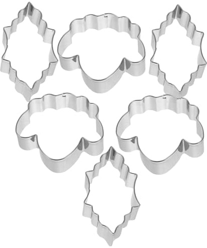 ERINGOGO 6 Pièces Inox Forme de Lanterne Coupe-biscuits Réutilisables pour Pâte à Biscuit et Fondant Emporte Pâtisserie Créative