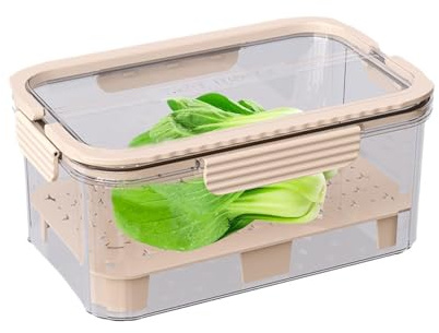 Bac à salade transparent 23 x 15 cm, grande durabilité | Boîte à salade en PET/PP avec couvercle, idéale pour conserver la viande, les fruits, les légumes verts à feuilles. Parfait pour le réfrigérate