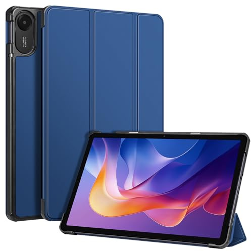 Fintie Funda para Xiaomi Redmi Pad 2 de 11 Pulgadas 2025 | Ultrafina y Superligera de Piel Sintética, Funda Protectora con Función de Auto-Reposo/Activación, Azul