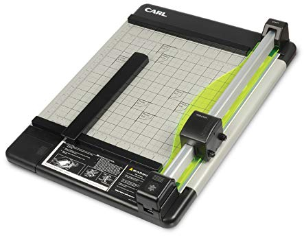 Carl CUI12210 Papierschneider, robust, 30,5 cm, Schwarz/Silber