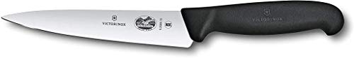 Victorinox Fibrox Cuchillo de cocina y de carnicero, de color negro y con una longitud de 16 cm, 5.5203.16