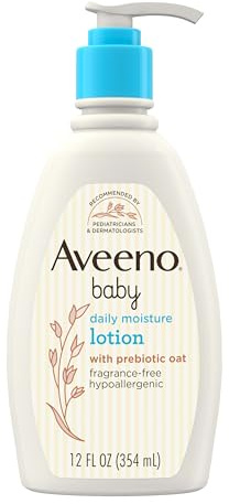 Aveeno Lotion hydratante à usage quotidien pour bébé - Apaise, protège et guérit la peau des bébés - 355 ml