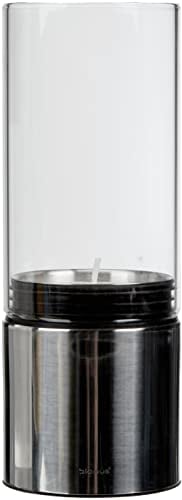 Blomus 65091 Windlicht Faro mit Teelicht, Edelstahl poliert, 7 x 7 x 17.5 cm