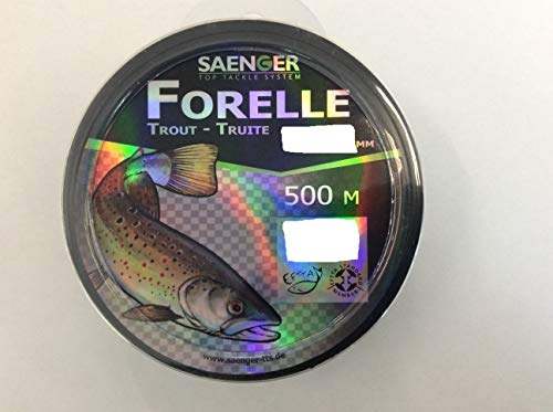Specitec Forelle SchnurØ 0,18mm -Farbe: Smoke Clear Transparent - Angelschnur monofil Zielfischschnur