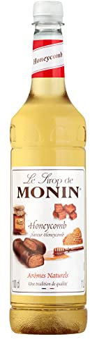 MONIN Premium Honeycomb Syrup 1L for Cocktails and Mocktails. Vegetarian, Allergen-Free, 100% Natural Flavours and Colourings