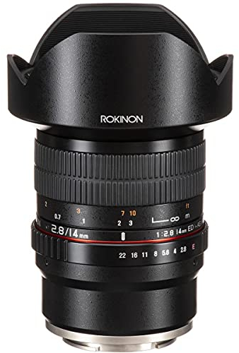 Rokinon FE14M-E 14 mm F2.8 Ultra Wide Objektiv für Sony E-Mount und Festobjektiv für andere Kameras