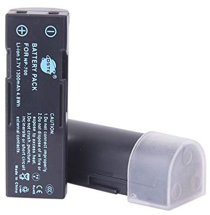 DSTE 2-Pack Ersatz Batterie Akku for Konica Minolta NP-700 DG-X50-K DG-X50-R DG-X50-S DiMAGE X50 X60 Pentax Optio Z10 Samsung L77 Sanyo Xacti VPC-A5 Kamera