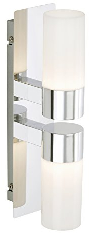 Briloner Leuchten LED Badezimmerlampe, Wandleuchte, Badlampe, Badleuchte, Badezimmerleuchte, LED Badleuchte, Badleuchten Decke, Badezimmerlampe Decke, Badleuchten Wand, Badlampe Spiegel, Chrom