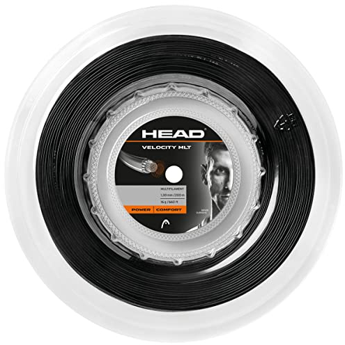 HEAD Unisex-Erwachsene Velocity MLT Rolle Tennis-Saite, Black, 16