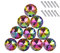 Starworld 10 Pieces Colorful Drawer Knobs, Crystal Glass Door Pull Handle Dresser Knobs for Cupboard Wardrobe Cabinet