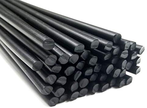Plastique baguettes de soudure PVC-P souple Noir 4mm Ronde 25 Barres