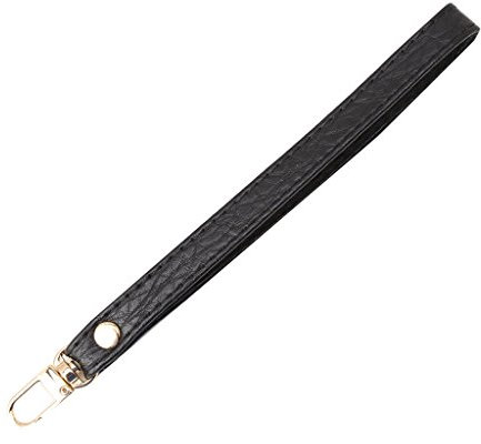 JERKKY Replacement Wrist Strap Faux Leather Clutch Wristlet Purse Bag Accessories Black