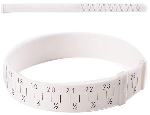 Gauge Ruler Soft Bracelet, Adjustable Size Measuring Wrist Plastic, Wrist Size Measure Tool Wrist Tape Measure Bracelet Measuring Tool Measure Your Wrist for Bracelet