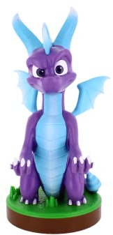 Cableguys Figurine Gaming Ice Spyro - Accessoire Support pour Manette ou Smartphone - Câble USB Inclus - 20 cm
