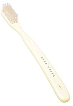Acca Kappa Weiße Vintage-Zahnbürste, aus hartem Nylon