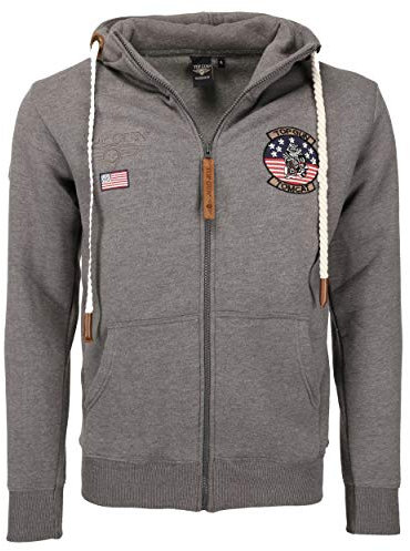 Top Gun Herren Sweatjacke Tg20193110 Grey,XXL