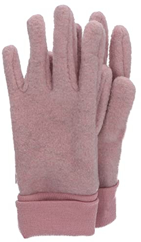 Sterntaler Unisex Kinder Fingerhandschuhe aus Microfleece, mit Elastischem Bündchen Cold Weather Gloves, Rosa Melange, 5