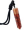 mookaitedecor Red Jasper Crystal Point Pendent Necklace for Women Men, Resin Healing Crystal Chip Necklace Red Crystal Pendulum Necklace Hexagonal Semi Precious Stone Reiki Chakra Spiritual Gift