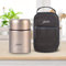 FASIAH Thermos Alimentaire avec Sac Isotherme Chaud 750ml : Box étanche de Voyage pour Repas Chaud, mug café Soupe Plat a emporté, conteneur en Acier INOX, Double Compartiment pour Aliment (gold)