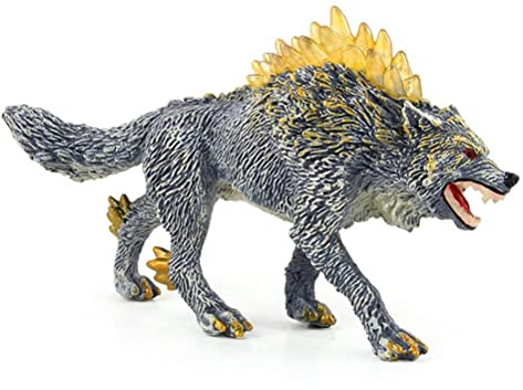 Tumnea Wolf Figuren Ornament, Schneewolf Modell Spielzeug, PVC Wolf Ornamente, Lernspielzeug Simulation Tiere Modell Action Figuren für Kinder Spielzeug
