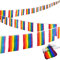 Bandera Arcoiris Hillylolly 10m Bandera del Orgullo Gay, LGBT Flag Colores Vivos, Bandera Gay Resistentes la Intemperie para Jardines, Oficinas, Desfiles del Día del Orgullo, Decoraciones de Fiestas