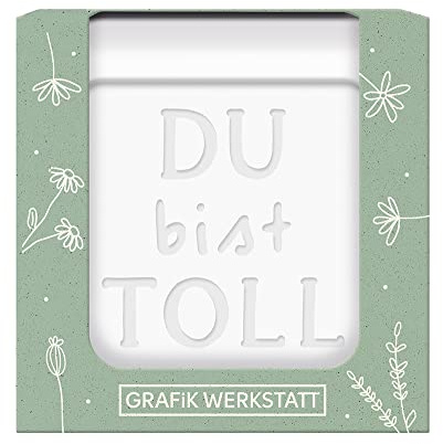 Grafik Werkstatt Hand-Seife 55g vergan | Baumwoll-Duft | Du bist toll