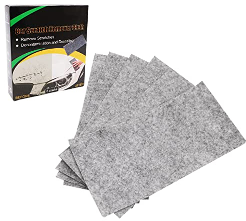 WANGCL 6 Stück Nano-Sparkle Tuch für Autokratzer, Nano-Magic-Tuch, einfach zu reparieren kleine und mittlere zerkratzte Autolack-Wasserflecken auf der Oberfläche