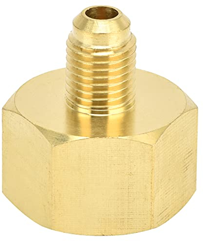 Adattatore di Refrigerante in Ottone, W21 a 1/4SAE Adattatore Convertitore Frigorifero Aria Condizionata Connettore Flare Adattatore Nucleo Valvola per R32 R134A