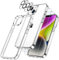 JETech 5 in 1 Hülle für iPhone 14 6,1 Zoll, 2 Schutzfolie und 2 Kameraschutz, Nie Vergilbung, Full Screen Panzer Schutz Glas Folie Displayschutz Kamera, Stoßfest Handyhülle (Durchsichtig)