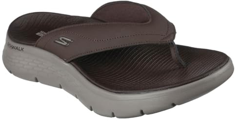 Skechers Men's Go Walk Flex Vallejo Sandal, Brown, 7 UK
