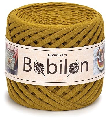 T-Shirt-Garn, Spaghetti-Garn zum Häkeln, Handstricken, DIY, Korb, Tasche, Geldbörse, weiche Baumwolle, 5-7 mm, Golden Lime