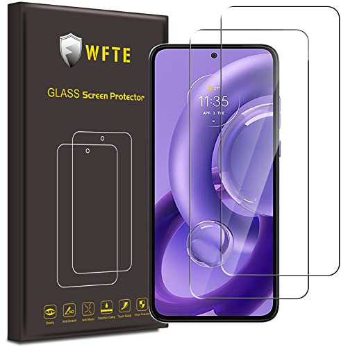 WFTE [2 Stück Schutzfolie für Motorola Moto Edge 30 Neo Panzerglas Glasfolie 9H Härte, Anti-Kratzen, Anti-Bläschen Displayschutzfolien Panzer Schutz Glas für Moto Edge 30 Neo