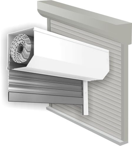 Solar-Vorbaurollladen mit Hybrid-Aufladefunktion inkl. Solarpanel (1 ST)